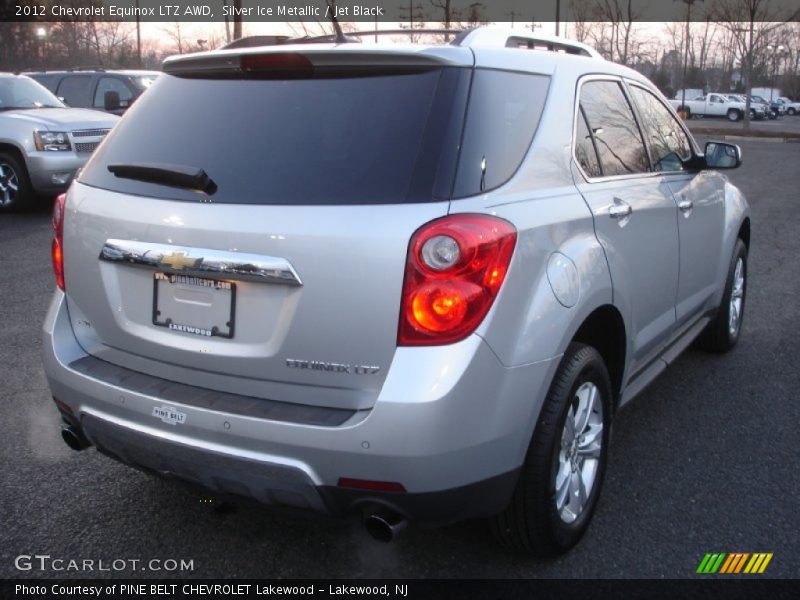 Silver Ice Metallic / Jet Black 2012 Chevrolet Equinox LTZ AWD