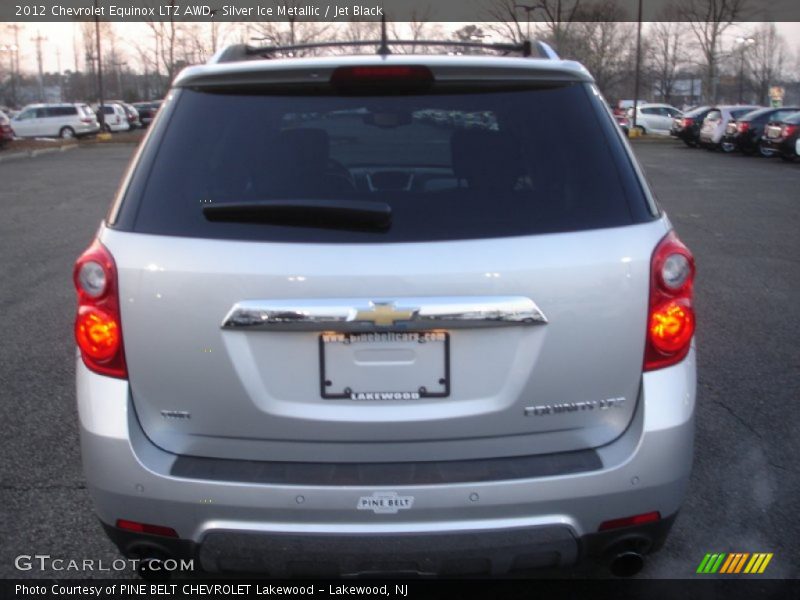 Silver Ice Metallic / Jet Black 2012 Chevrolet Equinox LTZ AWD