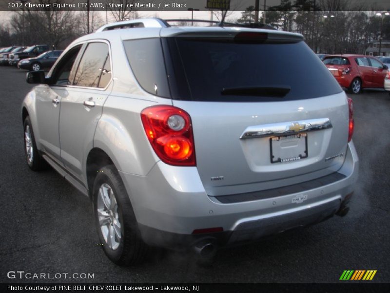 Silver Ice Metallic / Jet Black 2012 Chevrolet Equinox LTZ AWD