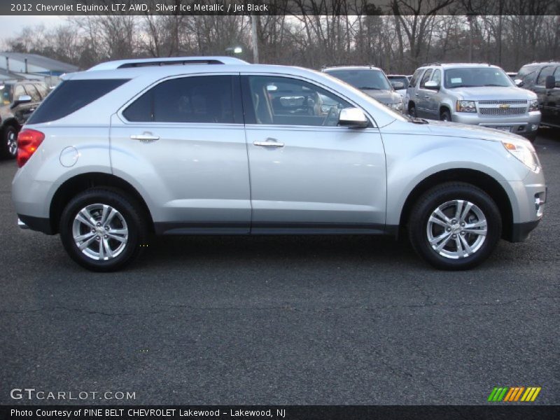 Silver Ice Metallic / Jet Black 2012 Chevrolet Equinox LTZ AWD