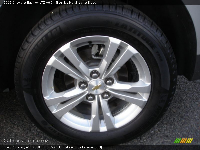 Silver Ice Metallic / Jet Black 2012 Chevrolet Equinox LTZ AWD