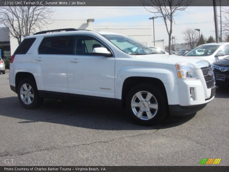 Summit White / Jet Black 2010 GMC Terrain SLE