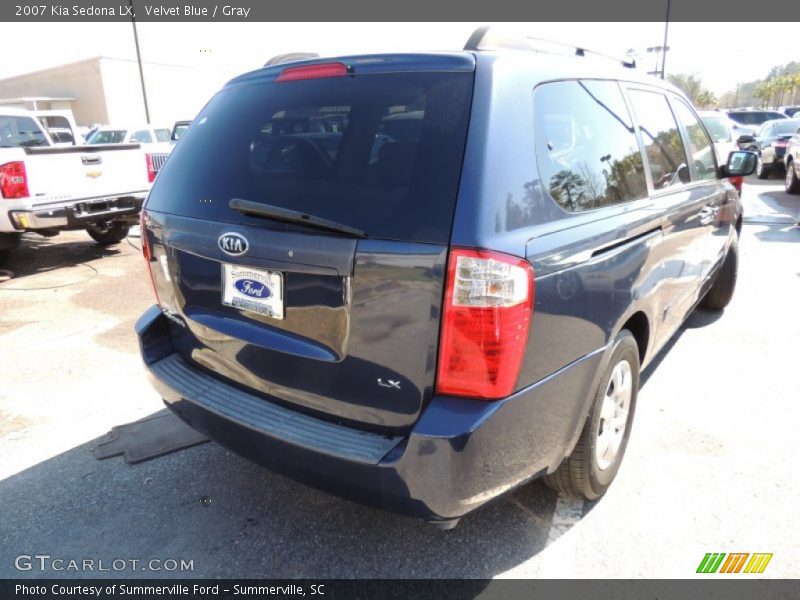 Velvet Blue / Gray 2007 Kia Sedona LX