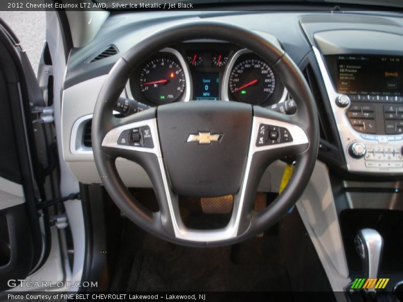 Silver Ice Metallic / Jet Black 2012 Chevrolet Equinox LTZ AWD