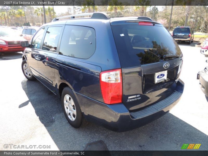 Velvet Blue / Gray 2007 Kia Sedona LX