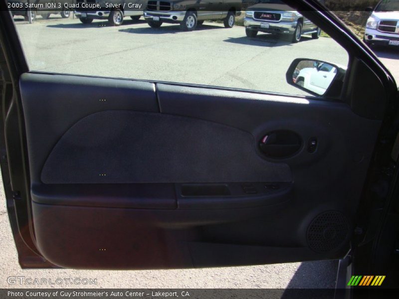 Silver / Gray 2003 Saturn ION 3 Quad Coupe