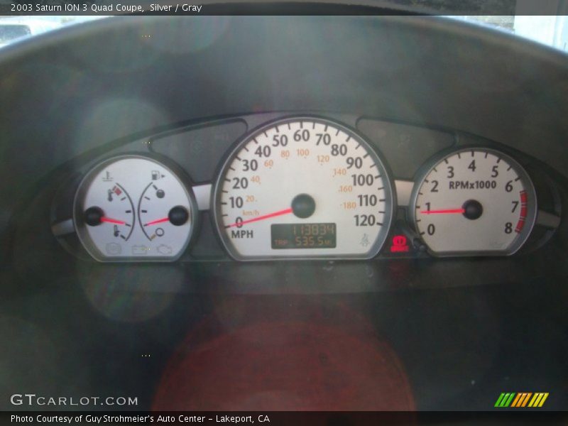  2003 ION 3 Quad Coupe 3 Quad Coupe Gauges