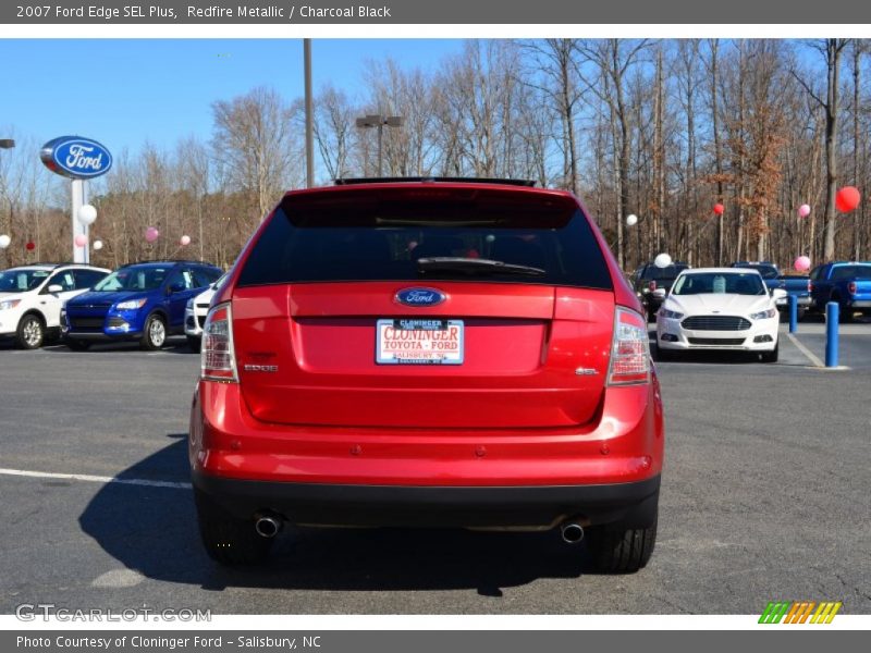 Redfire Metallic / Charcoal Black 2007 Ford Edge SEL Plus