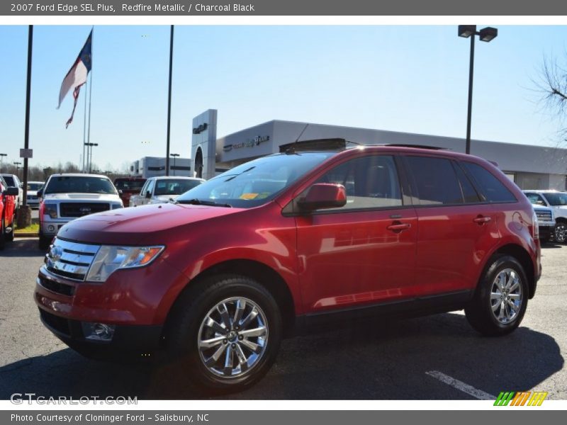 Redfire Metallic / Charcoal Black 2007 Ford Edge SEL Plus