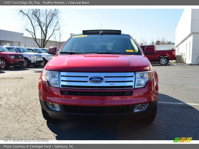 Redfire Metallic / Charcoal Black 2007 Ford Edge SEL Plus