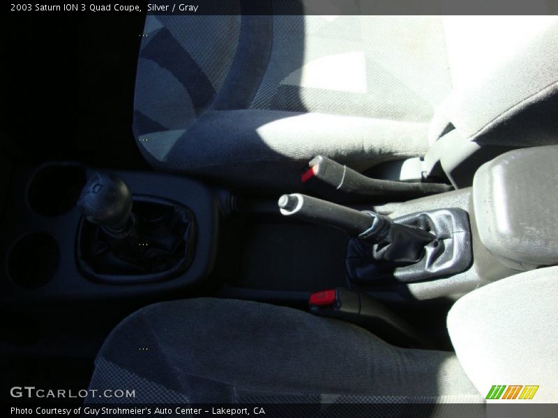 Silver / Gray 2003 Saturn ION 3 Quad Coupe