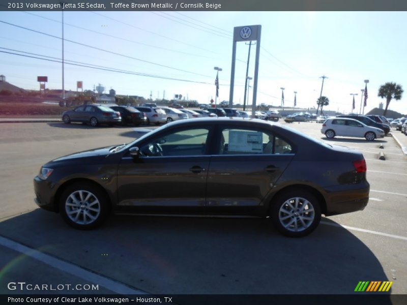 Toffee Brown Metallic / Cornsilk Beige 2013 Volkswagen Jetta SE Sedan
