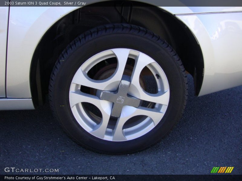 Silver / Gray 2003 Saturn ION 3 Quad Coupe