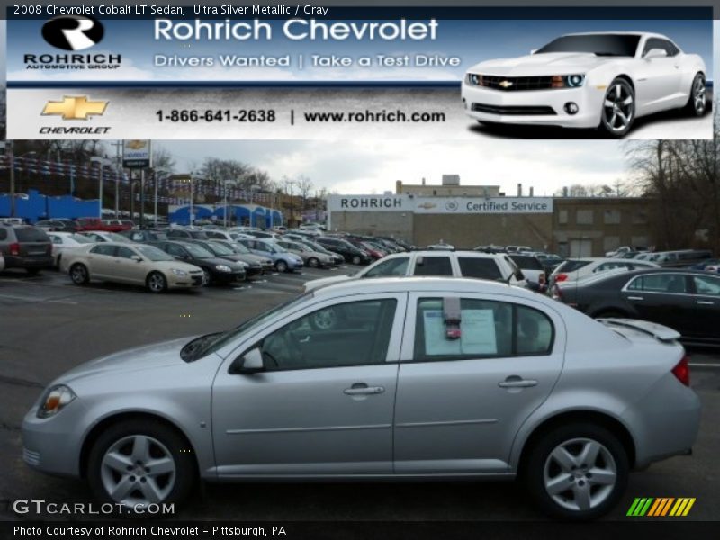 Ultra Silver Metallic / Gray 2008 Chevrolet Cobalt LT Sedan