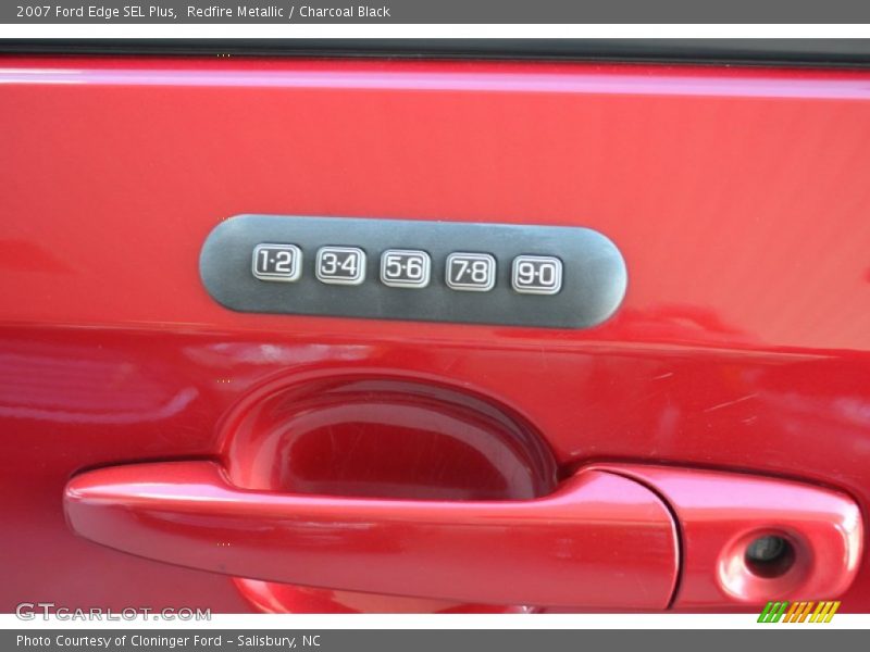 Redfire Metallic / Charcoal Black 2007 Ford Edge SEL Plus