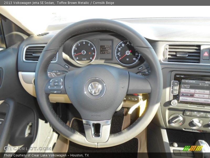 Toffee Brown Metallic / Cornsilk Beige 2013 Volkswagen Jetta SE Sedan