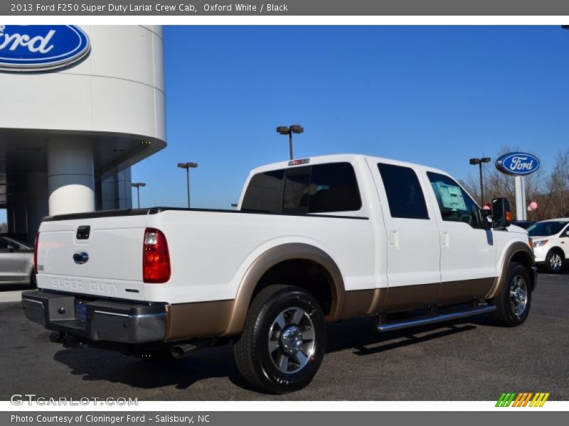 Oxford White / Black 2013 Ford F250 Super Duty Lariat Crew Cab