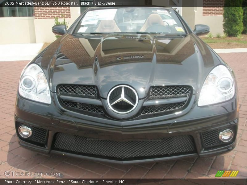 Black / Black/Beige 2009 Mercedes-Benz SLK 350 Roadster