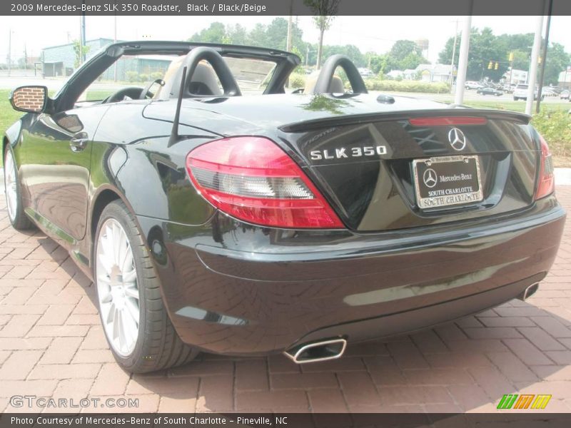 Black / Black/Beige 2009 Mercedes-Benz SLK 350 Roadster