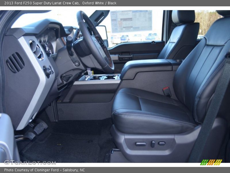  2013 F250 Super Duty Lariat Crew Cab Black Interior