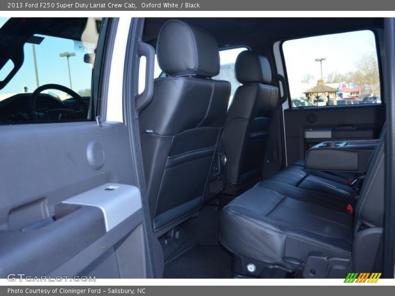 Rear Seat of 2013 F250 Super Duty Lariat Crew Cab