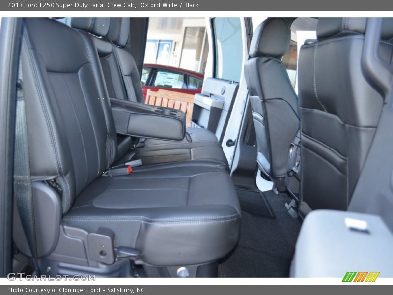 Rear Seat of 2013 F250 Super Duty Lariat Crew Cab
