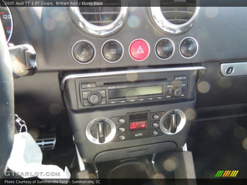 Controls of 2005 TT 1.8T Coupe