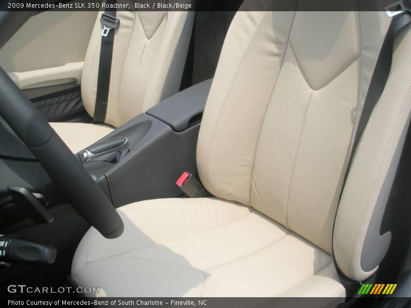 Black / Black/Beige 2009 Mercedes-Benz SLK 350 Roadster