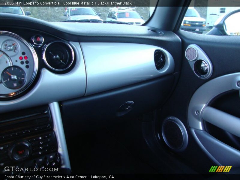 Cool Blue Metallic / Black/Panther Black 2005 Mini Cooper S Convertible