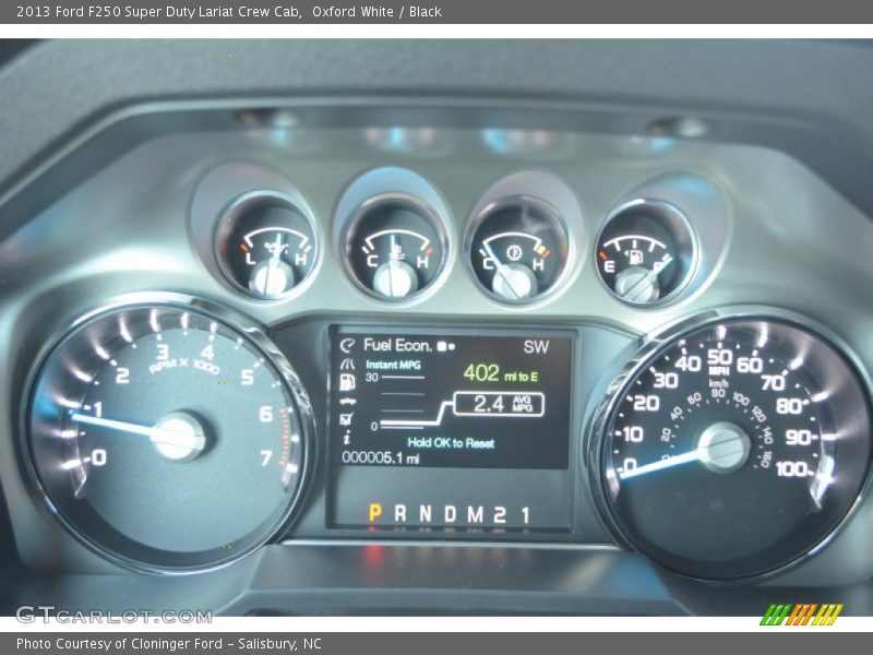  2013 F250 Super Duty Lariat Crew Cab Lariat Crew Cab Gauges