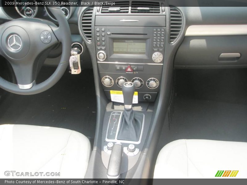 Black / Black/Beige 2009 Mercedes-Benz SLK 350 Roadster