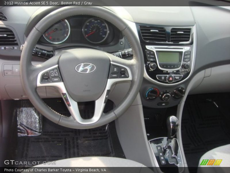 Dashboard of 2012 Accent SE 5 Door