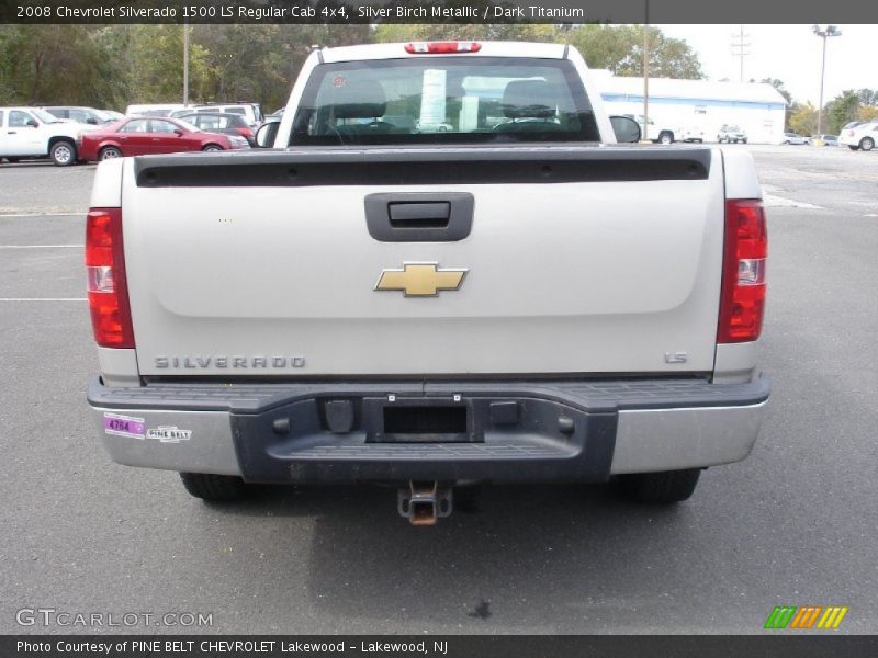 Silver Birch Metallic / Dark Titanium 2008 Chevrolet Silverado 1500 LS Regular Cab 4x4