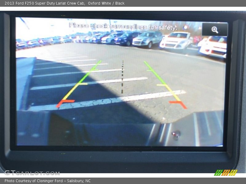 Oxford White / Black 2013 Ford F250 Super Duty Lariat Crew Cab
