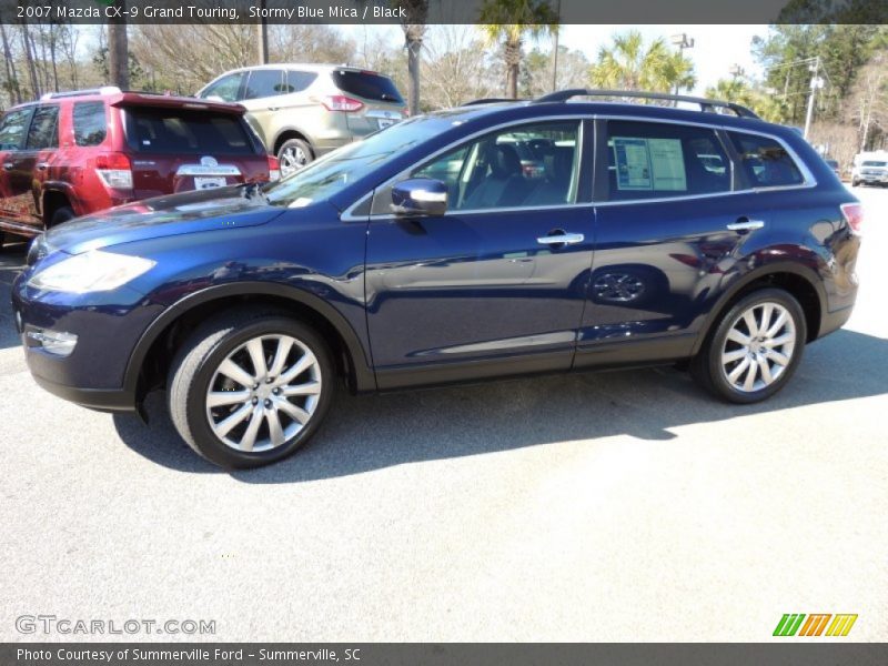 Stormy Blue Mica / Black 2007 Mazda CX-9 Grand Touring