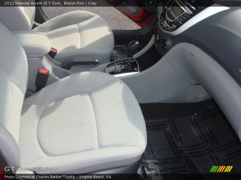Boston Red / Gray 2012 Hyundai Accent SE 5 Door