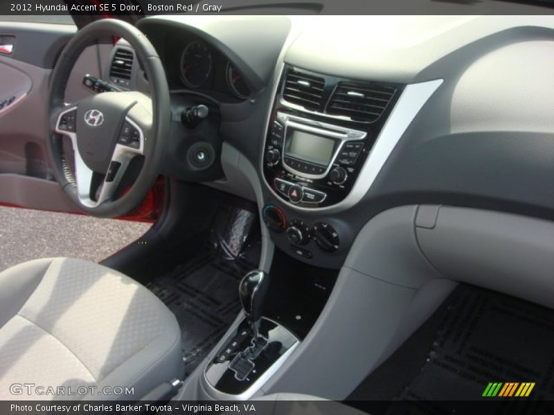 Boston Red / Gray 2012 Hyundai Accent SE 5 Door