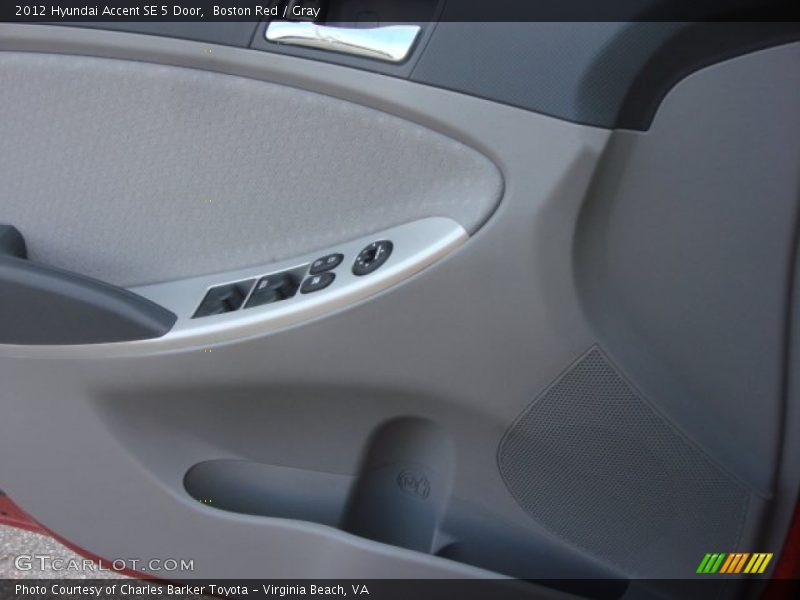 Boston Red / Gray 2012 Hyundai Accent SE 5 Door
