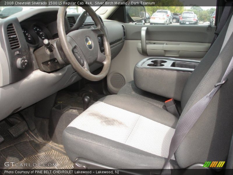 Silver Birch Metallic / Dark Titanium 2008 Chevrolet Silverado 1500 LS Regular Cab 4x4