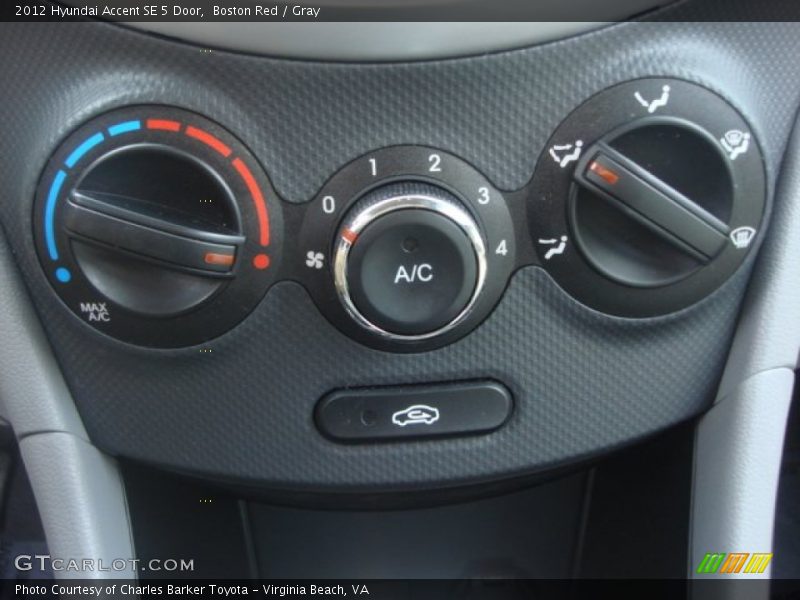 Boston Red / Gray 2012 Hyundai Accent SE 5 Door