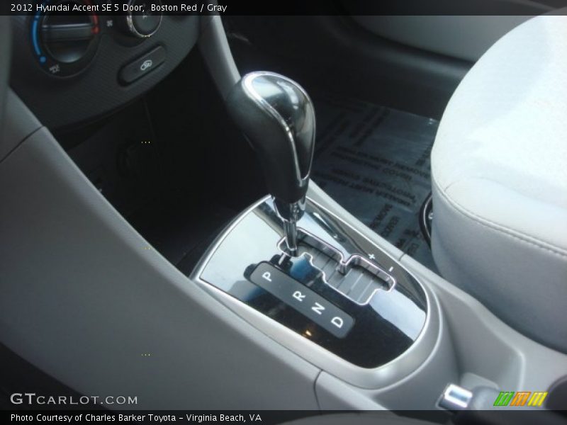  2012 Accent SE 5 Door 6 Speed Shiftronic Automatic Shifter