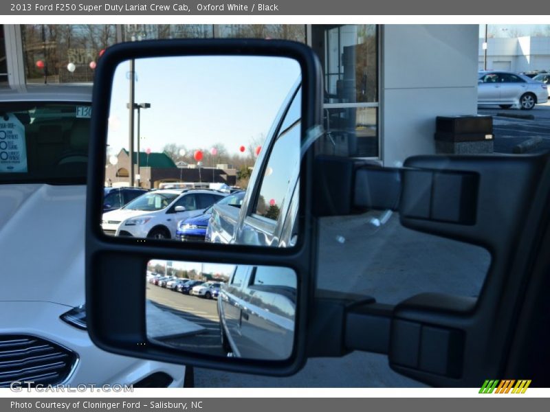 Oxford White / Black 2013 Ford F250 Super Duty Lariat Crew Cab