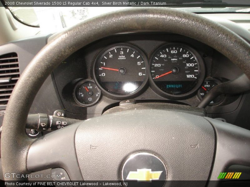 Silver Birch Metallic / Dark Titanium 2008 Chevrolet Silverado 1500 LS Regular Cab 4x4