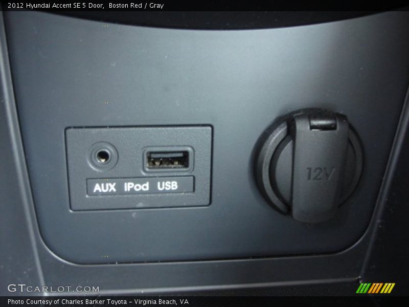 Boston Red / Gray 2012 Hyundai Accent SE 5 Door