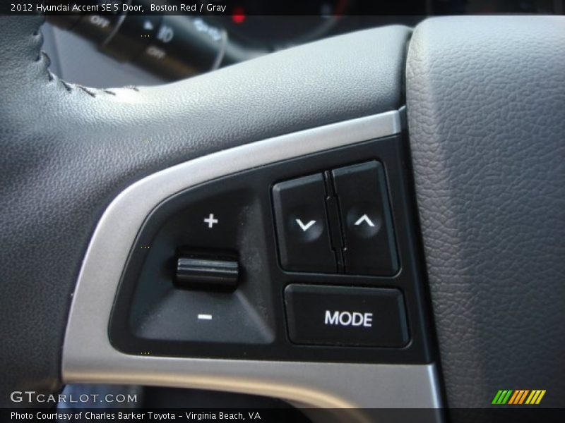 Boston Red / Gray 2012 Hyundai Accent SE 5 Door