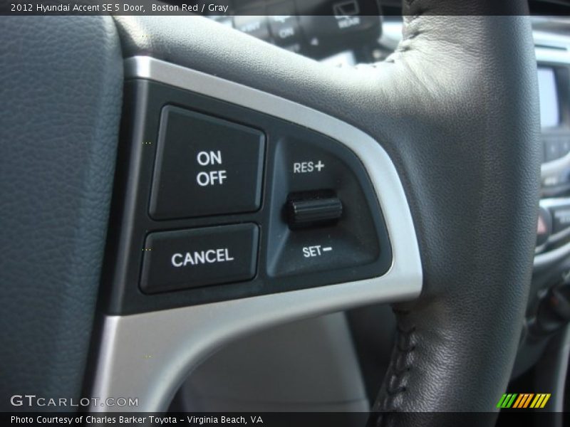 Boston Red / Gray 2012 Hyundai Accent SE 5 Door