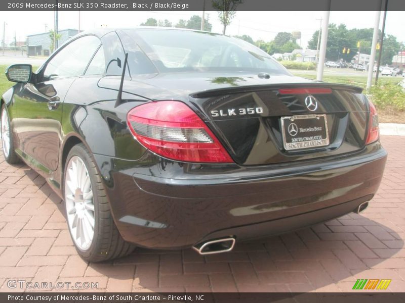 Black / Black/Beige 2009 Mercedes-Benz SLK 350 Roadster