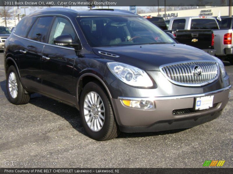 Cyber Gray Metallic / Ebony/Ebony 2011 Buick Enclave CXL AWD