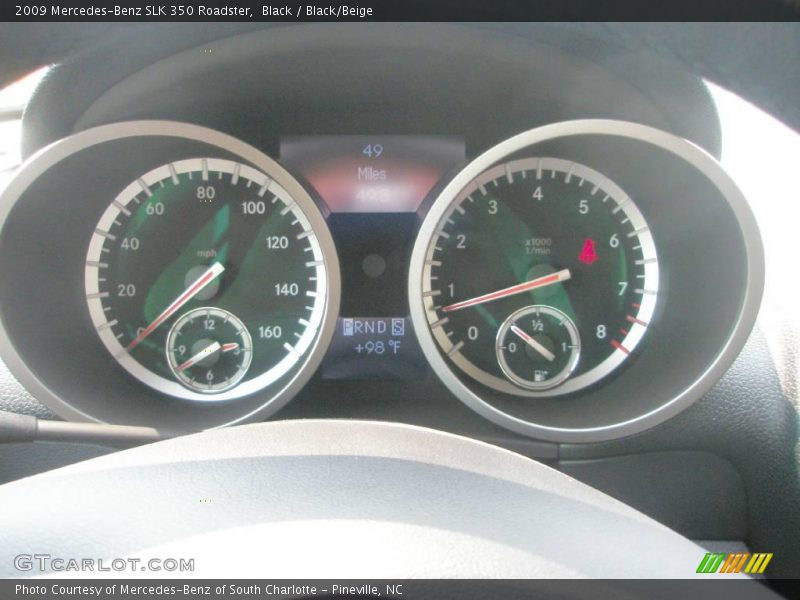 Black / Black/Beige 2009 Mercedes-Benz SLK 350 Roadster