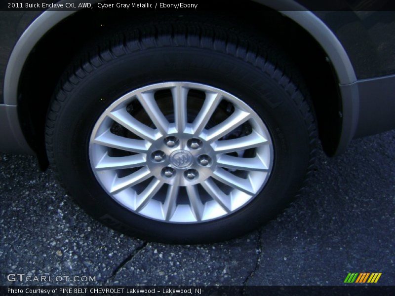 Cyber Gray Metallic / Ebony/Ebony 2011 Buick Enclave CXL AWD